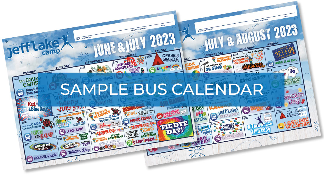 Bus Transportation Calendar