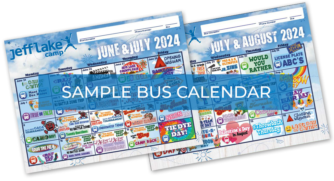 Bus Transportation Calendar